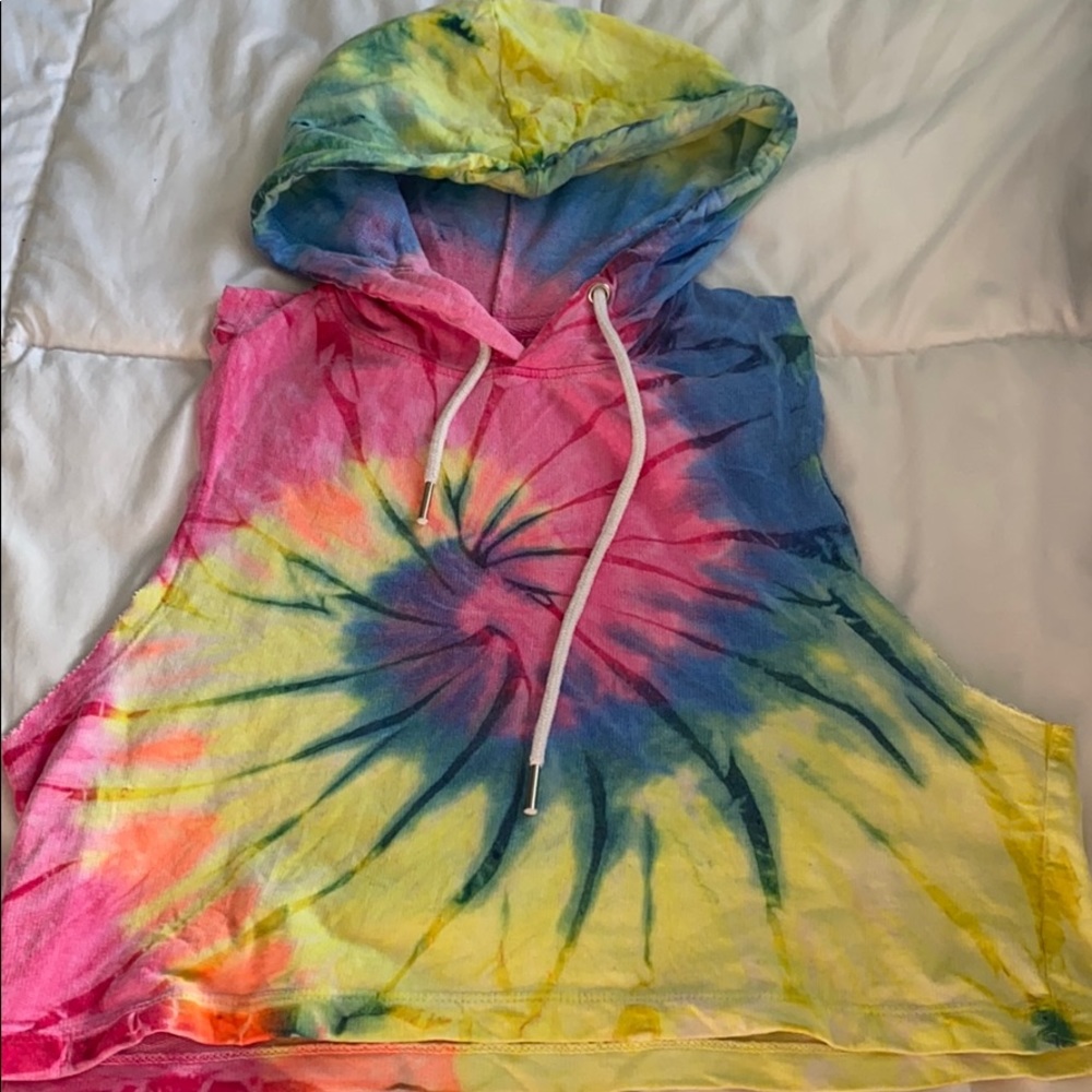 Cropped TieDyed Hoody
